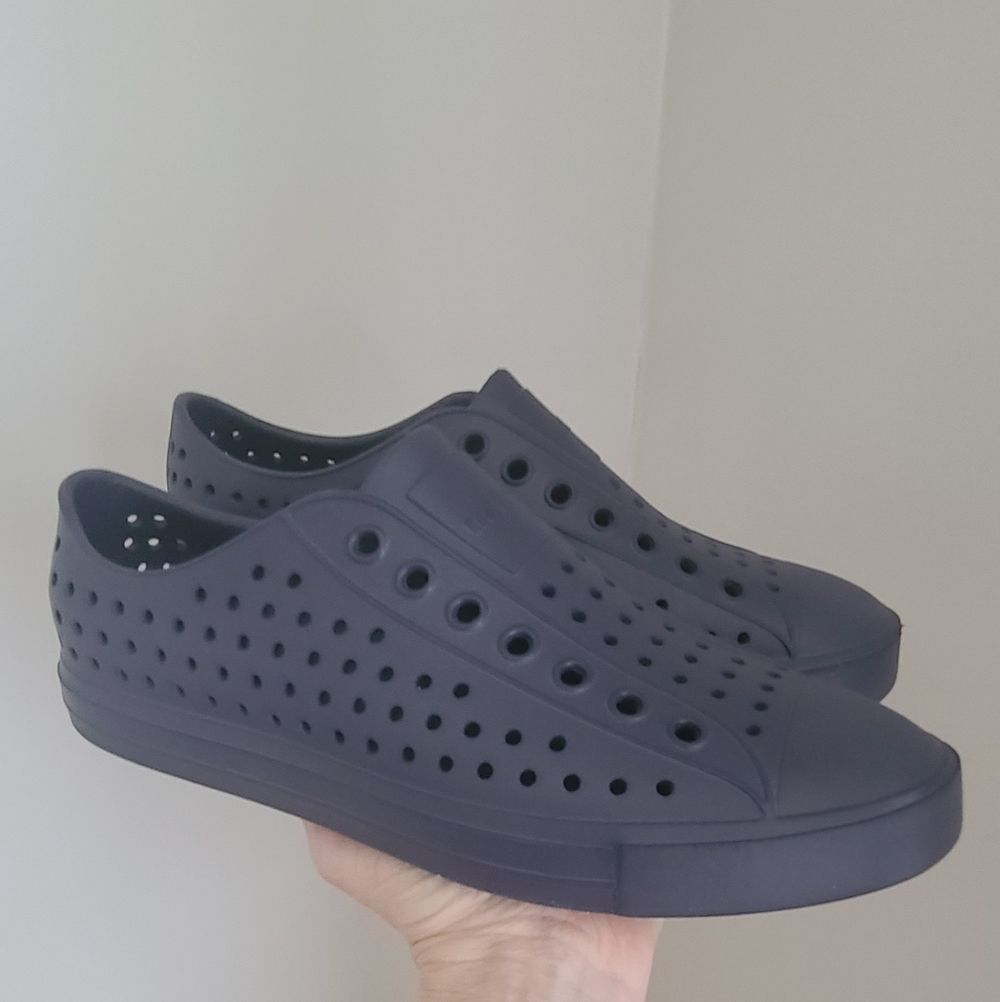 Native  Navy/Gray Casual Slip-On Shoes